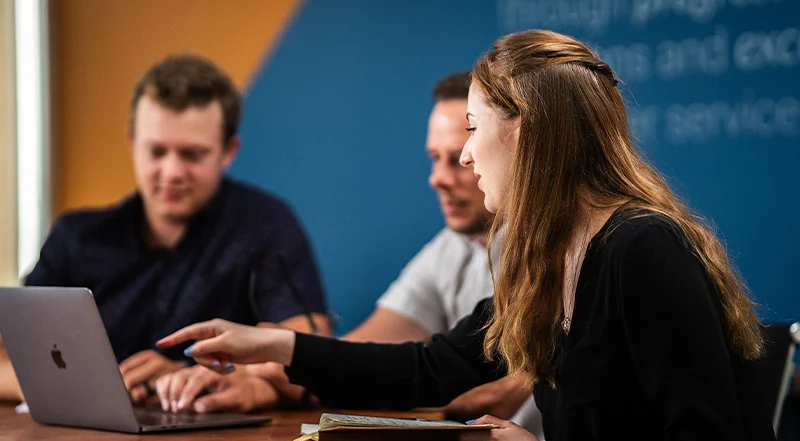 Co-Workers discussing project