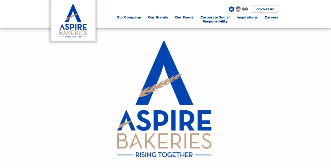 Bakery webpage example