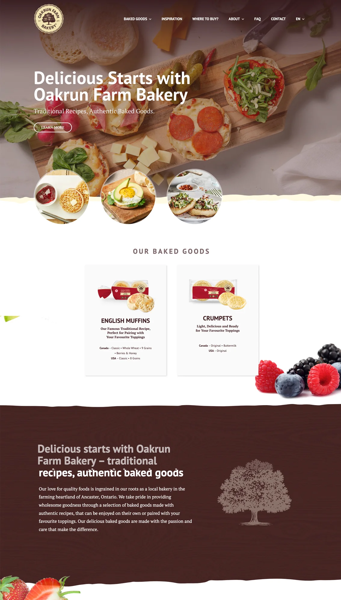 Aspire Bakeries Website